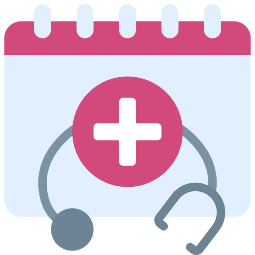 A image show Stethoscope and first aid icon.