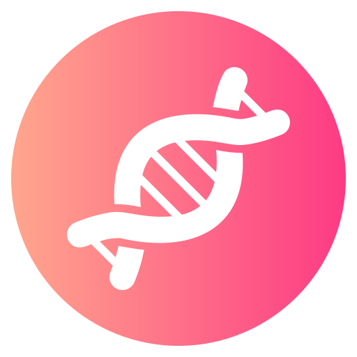 A icon of DNA structure.